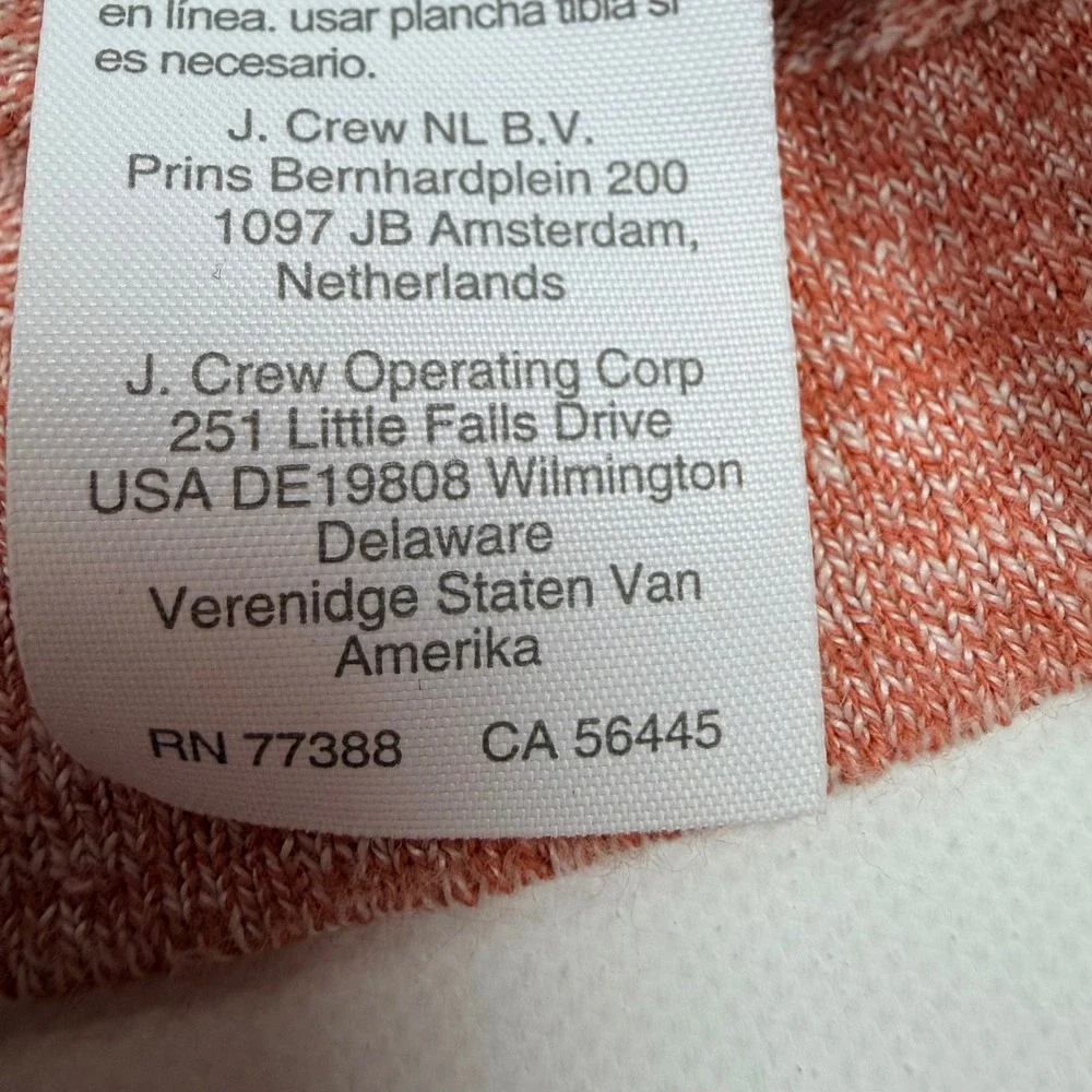 J. Crew Re-Imagined Sweater‎ Mens L Coral Pink NWOT AX848 Crewneck Knit
